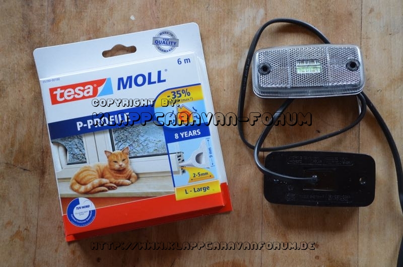 Camp-let Safir - Austausch der vorderen Positionsleuchten