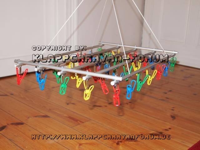 Wäschehänger aus Alurohren Eigenbau 1