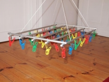 Wäschehänger aus Alurohren Eigenbau 1