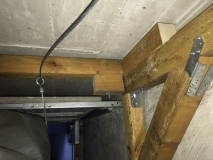 Zeltlift für Anhängerzelt in Garage