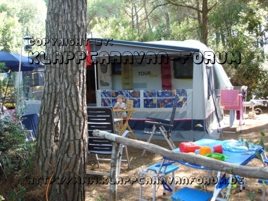 Camping Casa di Caccia - Toscana 2007 - Unser Stellplatz
