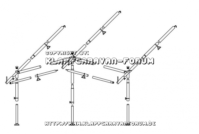 Vorzelt-Gerüst - schematisch