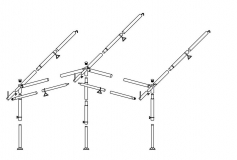 Vorzelt-Gerüst - schematisch