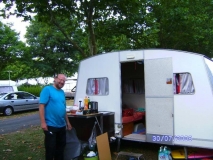 Deichselküche in Aktion