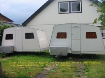 ClaudiJörgs Confortmatic und unser Confort in Jörgs Vorgarten