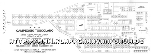 Campeggio Toscolano Platzplan