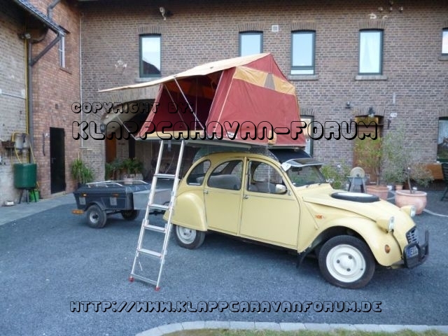 Beduin Dachzelt auf 2CV