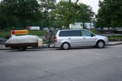 1 Fahrt mit dem Faltcaravan nach Suedfrankreich