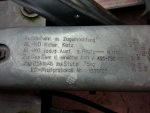 DeichselKopf und Achse