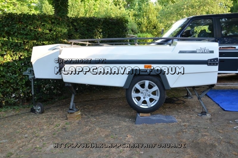 Aufbau Camp-let bei Gefälle