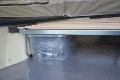 Camp-let - Einbau des erhöhten Lattenrostes